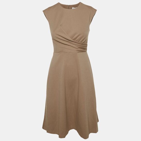 Calvin Klein Beige Jersey Midi Dress S